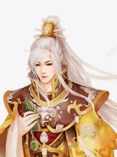 银发古风手绘男子png免抠素材_88icon https://88icon.com 古风 手绘 男子 银发