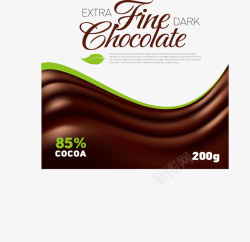 巧克力宣传海报矢量图素材