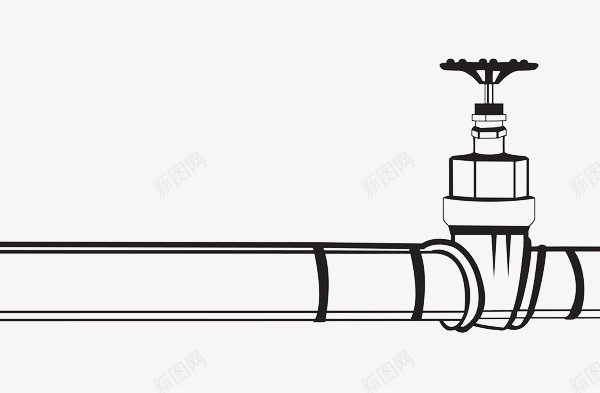 手绘黑色线条运输管道png免抠素材_88icon https://88icon.com 管子 管道 线条 运输管道 金属材质 金属钢管 钢管 黑色手绘