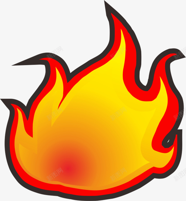 火png免抠素材_88icon https://88icon.com 黄色红色