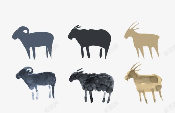 9款创意羊剪影png免抠素材_88icon https://88icon.com 创意 剪影 山羊 绵羊