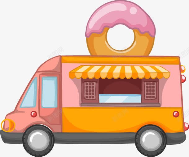 卡通汽车面包屋甜甜圈png免抠素材_88icon https://88icon.com 儿童节 卡通 扁平 汽车 甜甜圈 粉色 面包 食品 餐饮