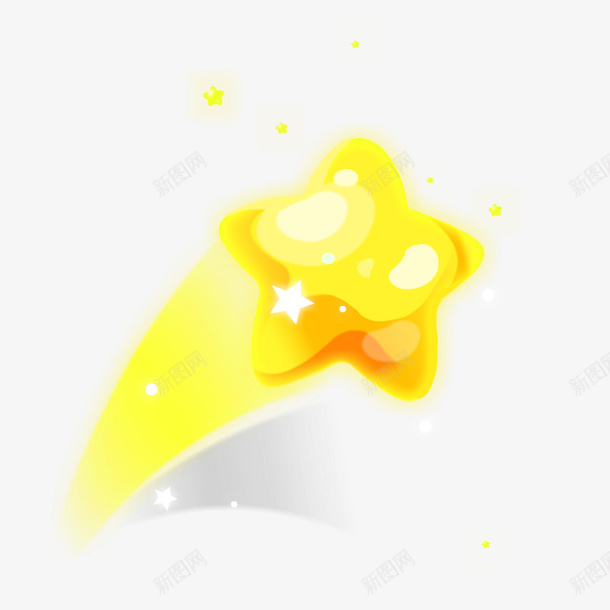 黄色卡通星星装饰图案png免抠素材_88icon https://88icon.com 免抠PNG 卡通 星星 装饰图案 黄色