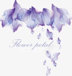 创意元素紫色花卉纹理素材