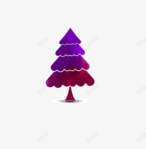 彩色圣诞树png免抠素材_88icon https://88icon.com 圣诞树 圣诞装饰 彩色