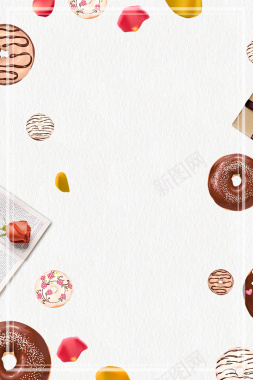 时尚甜品七夕促销背景