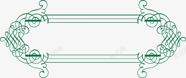 绿色边框矢量图ai免抠素材_88icon https://88icon.com 可爱边框 报纸边框 报纸边框元素 矢量边框 矢量边框素材 简约边框 边框元素 矢量图