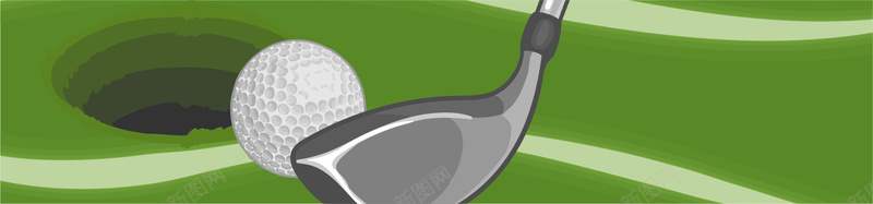 绿色运动高尔夫球背景矢量图背景