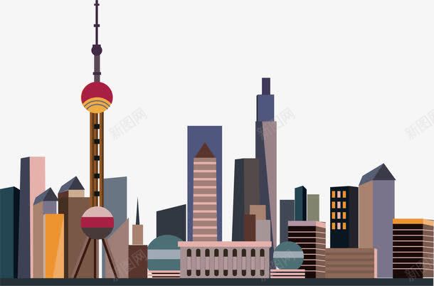 中国上海街景png免抠素材_88icon https://88icon.com 上海 上海街景 上海邮票 中国上海 矢量素材