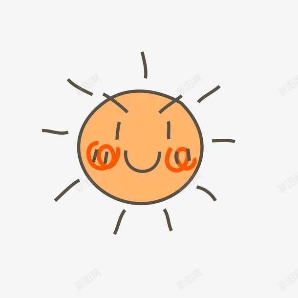 微笑的红太阳png免抠素材_88icon https://88icon.com 微笑 微笑的红太阳 红太阳 红色