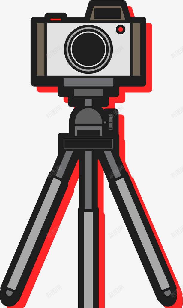 卡通照相机png免抠素材_88icon https://88icon.com 三脚架 卡通矢量图 录像 拍照 照相机 相机 视频录制 视频拍摄