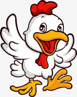 飞舞的小鸡素材