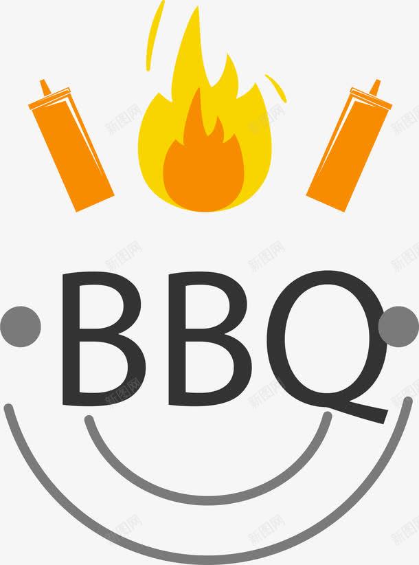 BBQ烧烤标签png免抠素材_88icon https://88icon.com BBQ 卡通标签 火堆 火堆元素 烧烤 矢量图案 餐饮