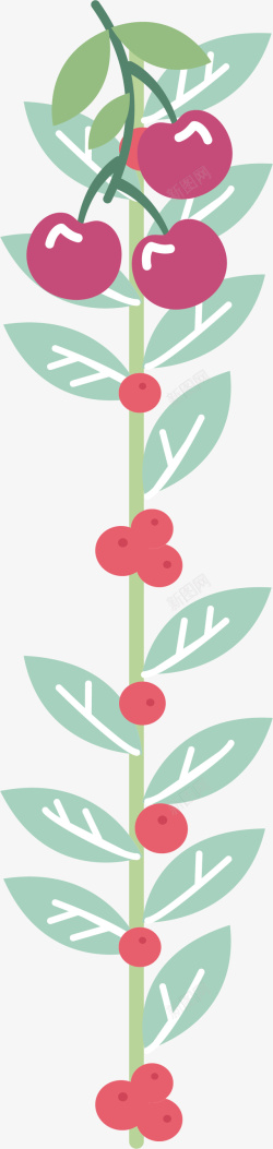 植物字母形状L手绘时尚花卉植物英文字母l矢量图高清图片