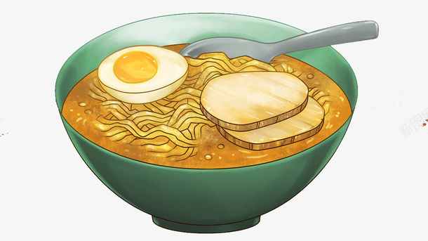 一碗鸡蛋面png免抠素材_88icon https://88icon.com 一碗面 一碗面插画 美食 面条 食物 鸡蛋面