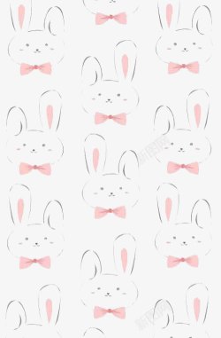 粉色可爱小兔壁纸素材