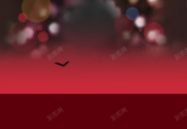 红色圣诞节光效海报jpg设计背景_88icon https://88icon.com 圣诞节 海报 红色