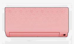 粉色花纹图腾空调素材