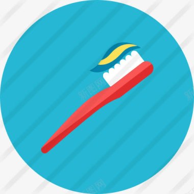 牙齿和牙刷Toothbrush图标图标