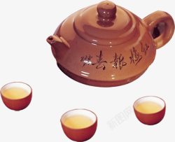 紫砂壶茶壶茶杯素材