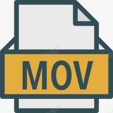 线上文件MOV图标图标