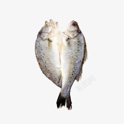 娴烽矞姘翠骇对半剖开的海鲈鱼产品实拍图高清图片