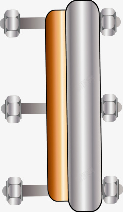 不锈钢铁管螺丝不锈钢圆铁管矢量图高清图片