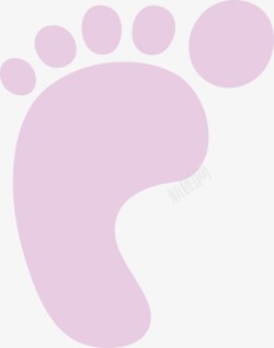 粉色脚印海报背景素材