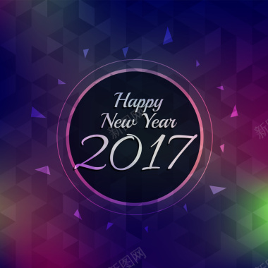 2017新年彩色背景矢量图背景