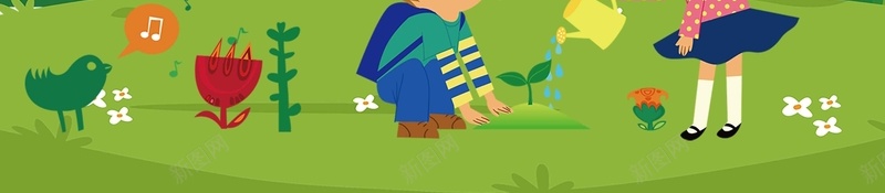 植树节绿色卡通简约清新背景psd设计背景_88icon https://88icon.com 卡通 小孩 插画 树 植树节 清新 简约 绿色背景 背景 风景