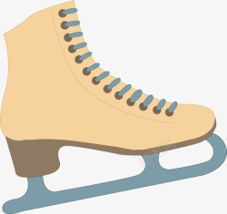 一双滑冰鞋一个白色滑冰鞋矢量图高清图片