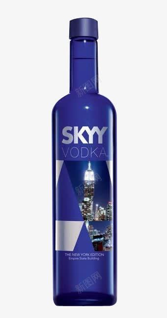 SKYYVodka深蓝伏特加png免抠素材_88icon https://88icon.com SKYYVodka SKYYVodka深蓝伏特加 产品实物 深蓝伏特加