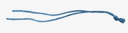 蓝色丝带彩带编织绳装饰素材