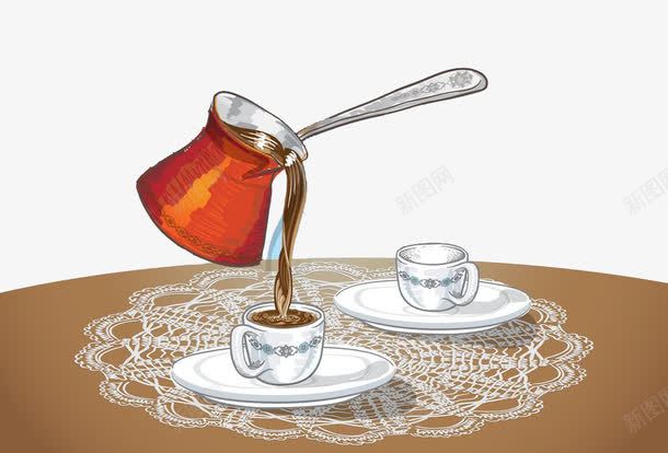 手绘倒咖啡png免抠素材_88icon https://88icon.com 咖啡店插画 咖啡简笔画 手绘倒咖啡