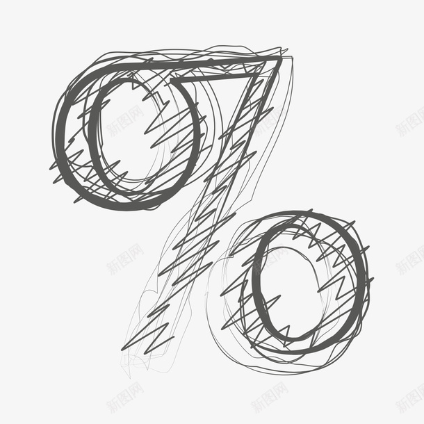 手绘百分号png免抠素材_88icon https://88icon.com 手绘画 百分号 矢量装饰 装饰 装饰画