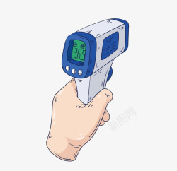 核酸检测体温表温度计测量体温高清图片