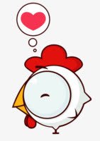 大眼睛小鸡png免抠素材_88icon https://88icon.com 动物 卡通 可爱 小鸡 手绘 爱心