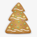 糖果饼干背景圣诞饼干树图标图标