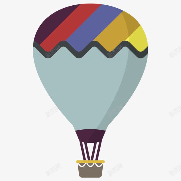 卡通热气球png免抠素材_88icon https://88icon.com 上升 卡通 热气球 空中 载人