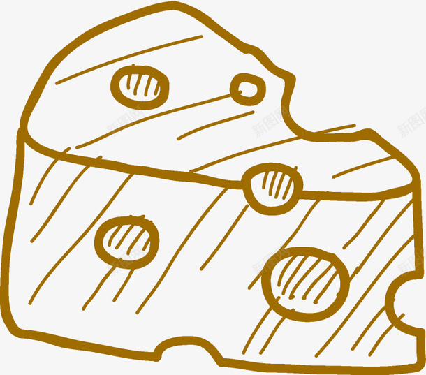 美味的奶酪手绘图png免抠素材_88icon https://88icon.com 奶酪 好吃的 手绘图 简笔 简笔画奶酪 美味的 面包 食物