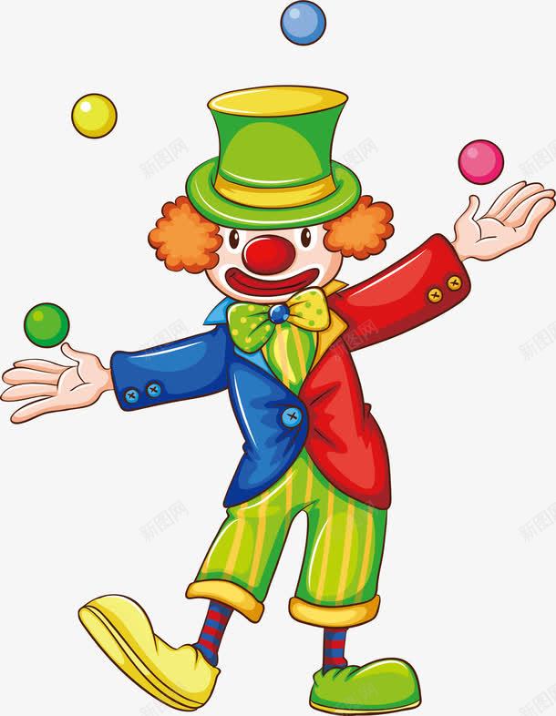 扔小球的小丑png免抠素材_88icon https://88icon.com 小丑 小丑玩球 扔小球 玩球 矢量png 表演节目