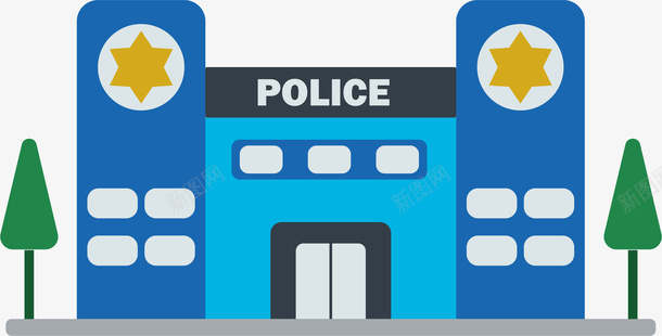 对称浅蓝色警察警署png免抠素材_88icon https://88icon.com 卡通警察 卡通警察元素 卡通风格 对称 装备 警察 警察配件 警署