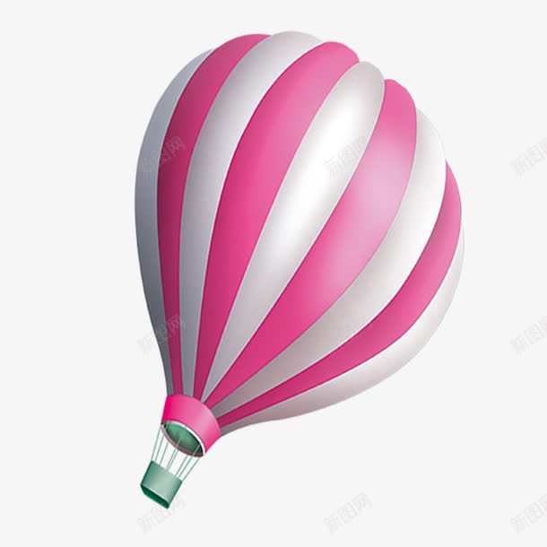 粉色卡通热气球装饰图案png免抠素材_88icon https://88icon.com 免抠PNG 卡通 热气球 粉色 装饰图案