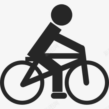 骑单车图标图标
