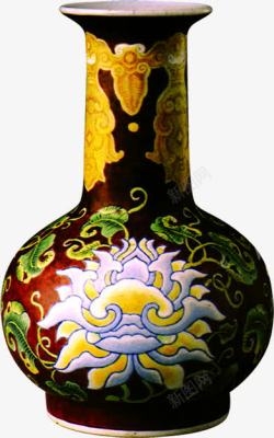 中国风花纹瓷瓶模特素材
