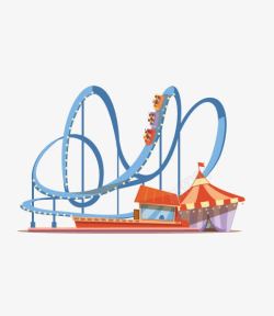 过山车游乐园素材