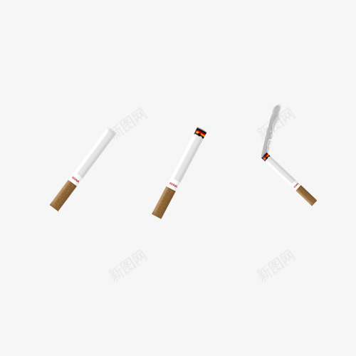 燃烧的香烟psd免抠素材_88icon https://88icon.com 吸烟有害健康 燃烧 香烟