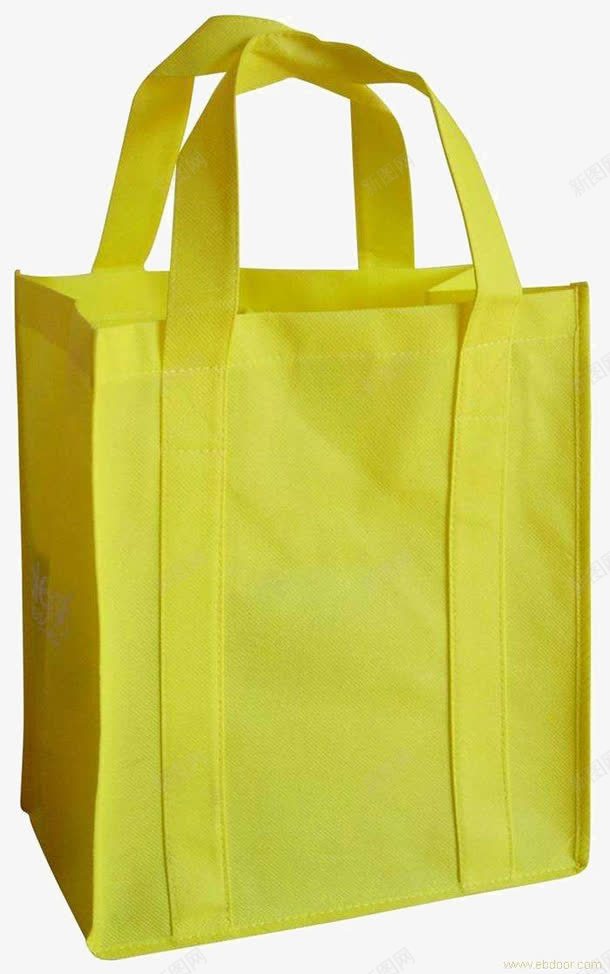 黄色环保购物袋png免抠素材_88icon https://88icon.com PNG图片 环保 购物袋 黄色