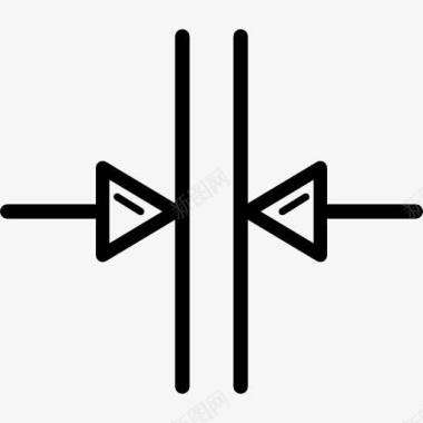 夫妇两箭两连接器的箭图标图标