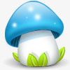 蘑菇房蓝色的蘑菇蘑菇Mushroomsiconset图标图标